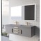 Castello Usa Thames 60-inch Gray Vanity Set with Gray Top and Gold Handles CB-MC-60G-GLD-20146-GR - alternate 4